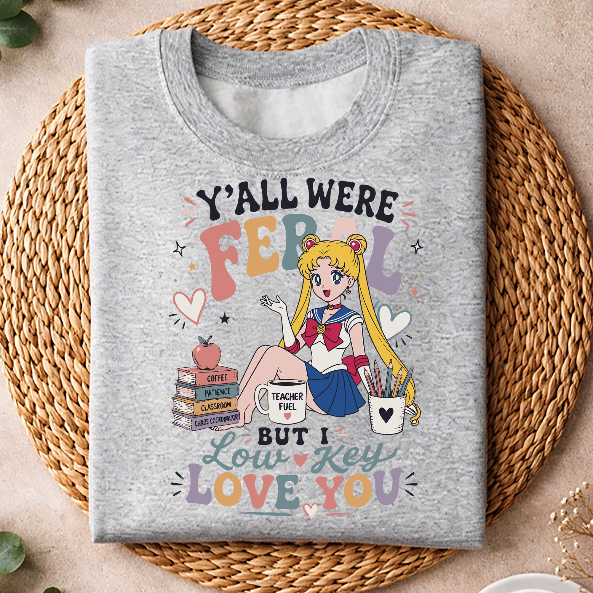 Sailor Moon, Y all were Feral But I Low Key Love You Sailor Moon Iced Coffee SVG PNG 2 Sailor Moon, Y all were Feral But I Low Key Love You Sailor Moon Iced Coffee SVG PNG - Image 2