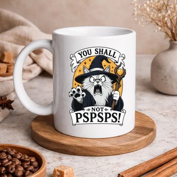 YouShallNotPSPSPSFunnyWizardCatmug