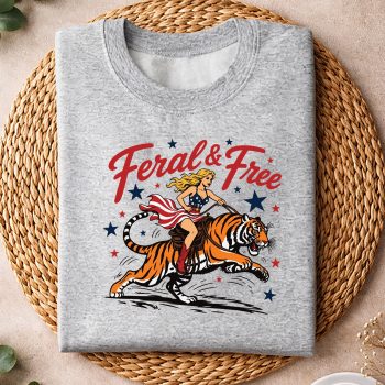 Alternative view of 250 Years Patriot SVG, 250 Years Feral Free America Women Girl 4th July SVG PNG