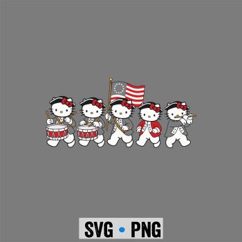 Hello Kitty Patriotic SVG, America Hello Kitty Patriotic Independence Day SVG PNG