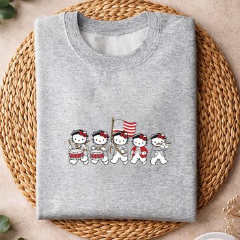 Alternative view of Hello Kitty Patriotic SVG, America Hello Kitty Patriotic Independence Day SVG PNG