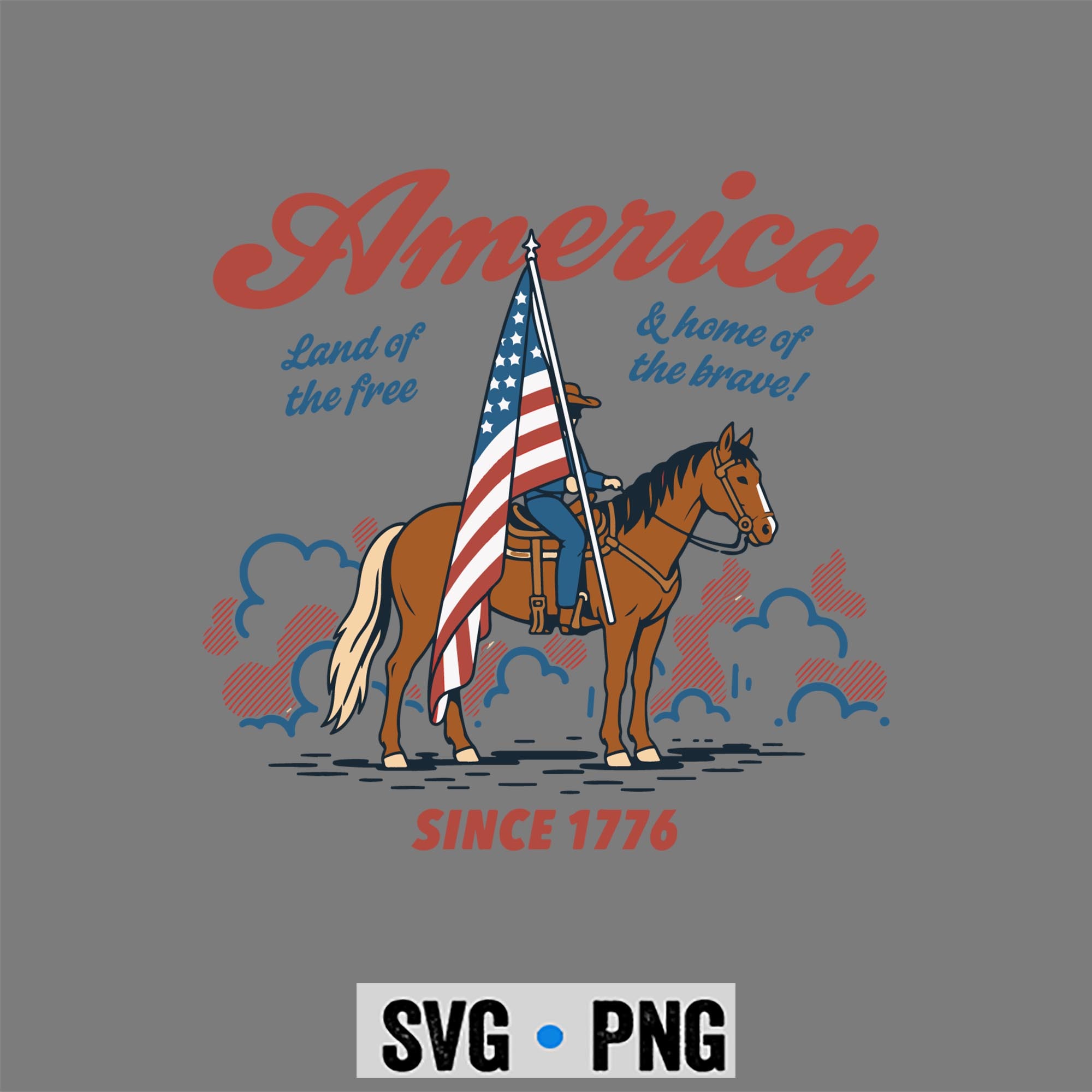 America Land Free SVG, America Land of The Free Western Horse 4th of July Patriotic SVG PNG 1 America Land Free SVG, America Land of The Free Western Horse 4th of July Patriotic SVG PNG