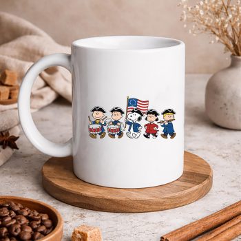 AmericaThePeanutsPatrioticIndependenceDaymug