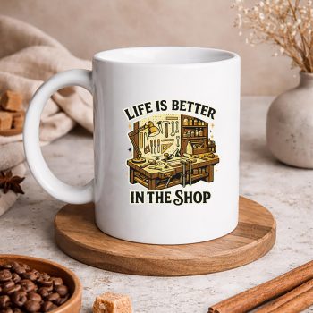 Woodworking SVG, Life is Better in The Shop Woodworking Workshop SVG PNG 5 LifeisBetterinTheShopWoodworkingWorkshopmug