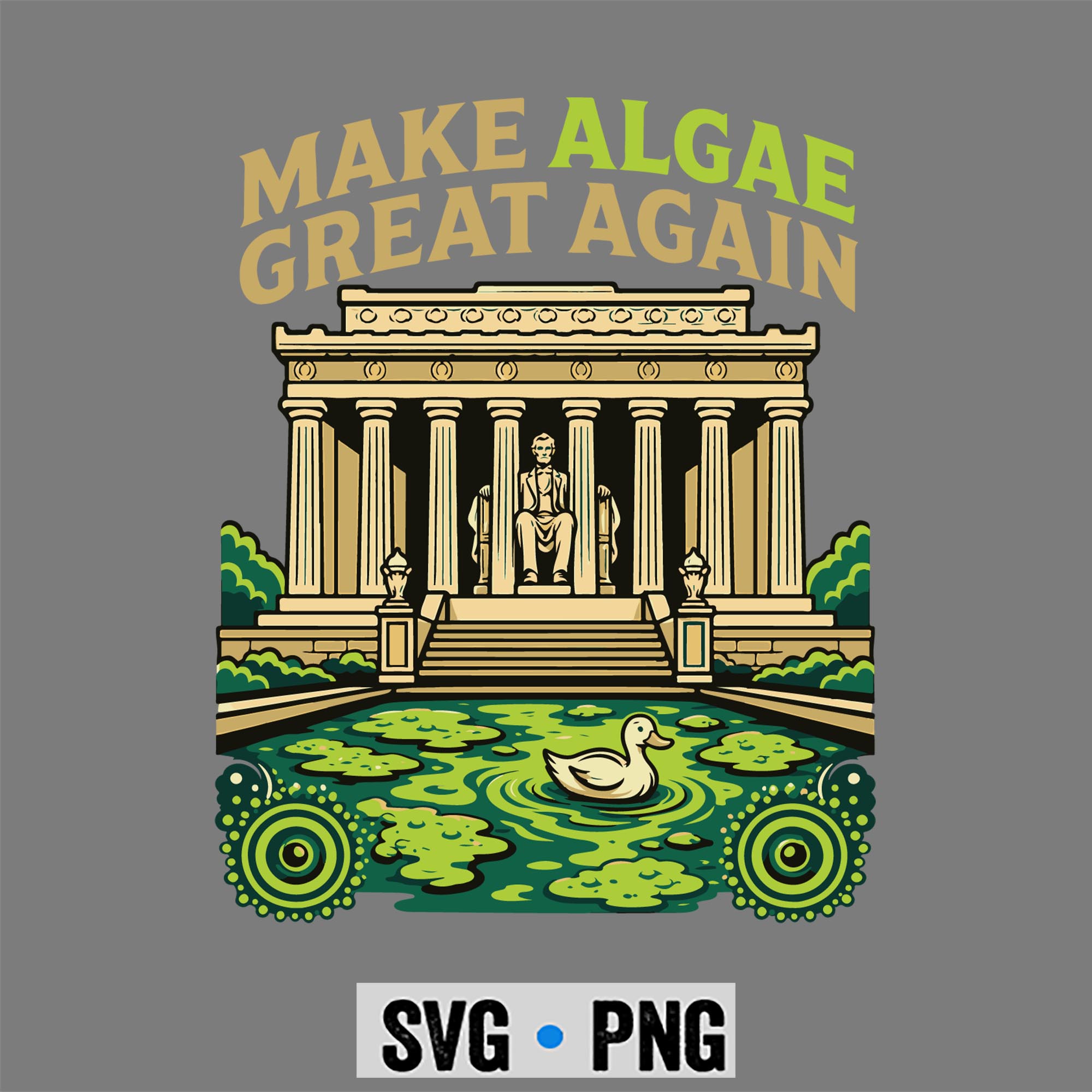 Algae Great Again SVG, Make Algae Great Again American Meme SVG PNG 1 Algae Great Again SVG, Make Algae Great Again American Meme SVG PNG