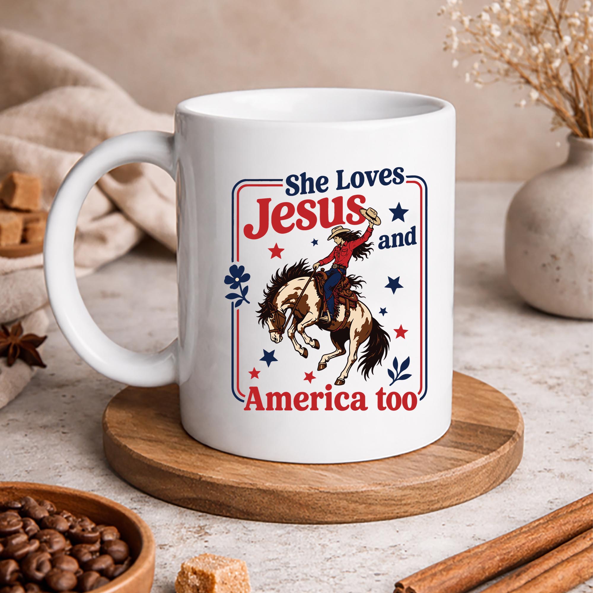 Loves Jesus Cowgirl SVG, She Loves Jesus America Too Christian 4th of July Cowgirl SVG PNG 3 Loves Jesus Cowgirl SVG, She Loves Jesus America Too Christian 4th of July Cowgirl SVG PNG - Image 3
