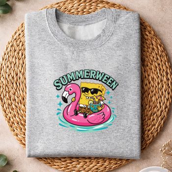 Alternative view of Spongebob Summerween SVG, Spongebob Summerween Art Flamingo SVG PNG