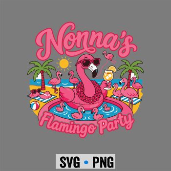Classic Shop 11 Flamingo Nonnas SVG, Summer Flamingo Nonnas Flamingo Party SVG PNG