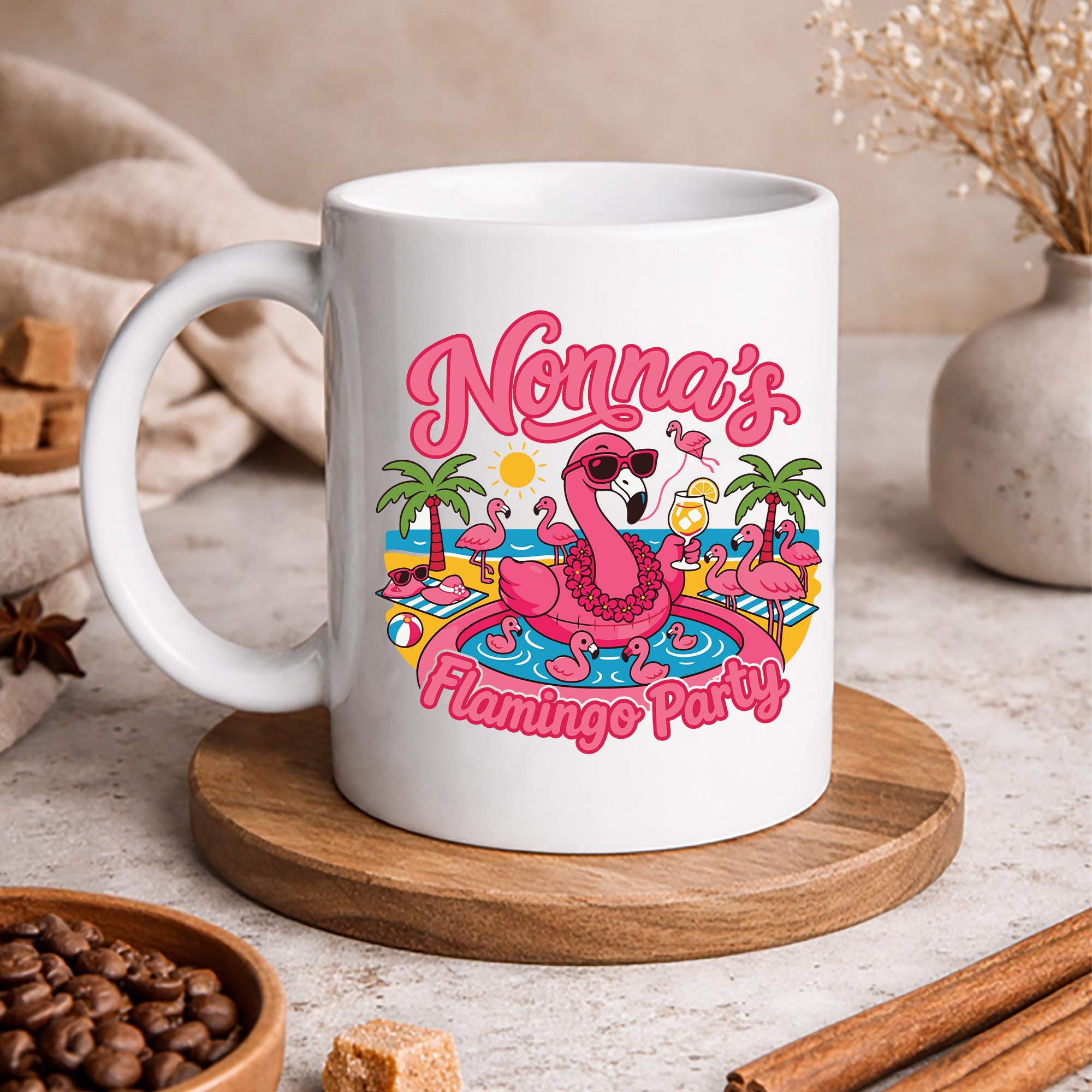 Flamingo Nonnas SVG, Summer Flamingo Nonnas Flamingo Party SVG PNG 3 Flamingo Nonnas SVG, Summer Flamingo Nonnas Flamingo Party SVG PNG - Image 3