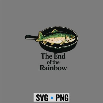 Classic Shop 1 Rainbow Trout SVG, The End of The Rainbow Funny Trout Fishing SVG PNG