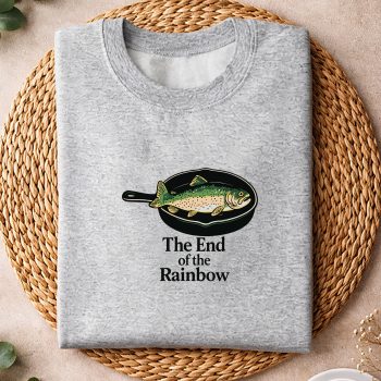 Alternative view of Rainbow Trout SVG, The End of The Rainbow Funny Trout Fishing SVG PNG