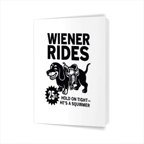 Adult Dachshund Newspaper Ad Wiener Rides 25 Cents Greeting Card 1 Adult Dachshund Newspaper Ad Wiener Rides 25 Cents Greeting Card