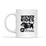 Adult Dachshund Newspaper Ad Wiener Rides 25 Cents Mug