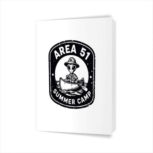 Alien Area 51 Camping Disclosure Ufo Uap Greeting Card 1 Alien Area 51 Camping Disclosure Ufo Uap Greeting Card