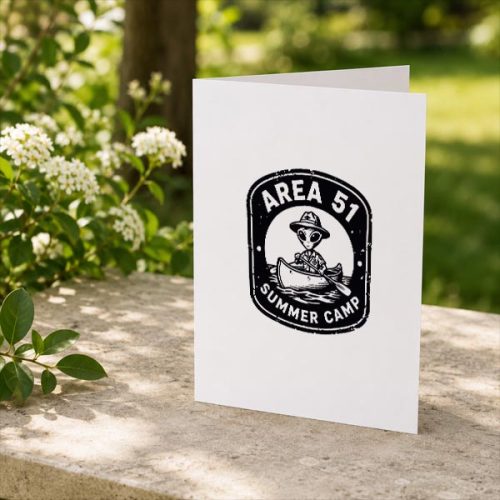Alien Area 51 Camping Disclosure Ufo Uap Greeting Card 2 Alien Area 51 Camping Disclosure Ufo Uap Greeting Card