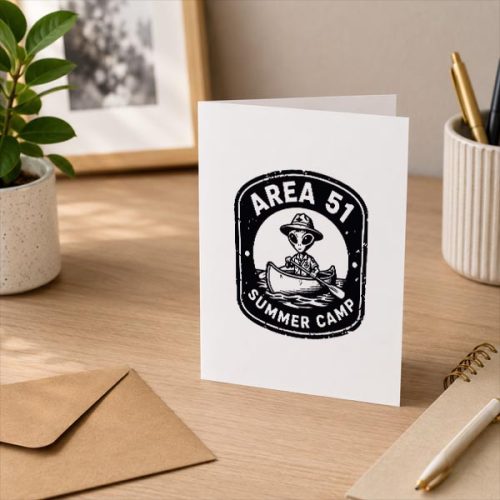 Alien Area 51 Camping Disclosure Ufo Uap Greeting Card 3 Alien Area 51 Camping Disclosure Ufo Uap Greeting Card