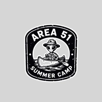 Alien Area 51 Camping Disclosure Ufo Uap Sticker