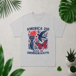 America 250 Built By Immigrants Patriotic 4th July Statement PNG SVG