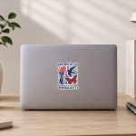 America 250 Built By Immigrants Patriotic 4th July Statement Sticker