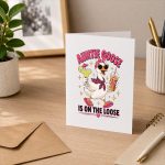 Auntie Goose Is On The Loose Greeting Card