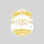 Back To Back Fantasy Football Champion Sticker
