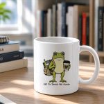 Back To School Off To Teach 4th Grade Frog Teacher Mug