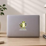 Back To School Off To Teach 4th Grade Frog Teacher Sticker