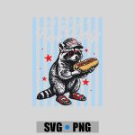 Bad Day To Be A Hot Dog Raccoon Hotdog 4th Of July PNG SVG