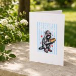 Bad Day To Be A Hot Dog Raccoon Hotdog 4th Of July Greeting Card