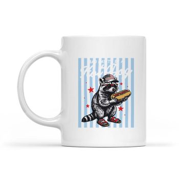 Bad Day To Be A Hot Dog Raccoon Hotdog 4th Of July Mug