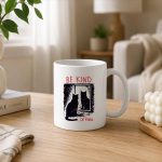 Be Kind Of Feral Black Cat Mirror Goth Aesthetic Mug