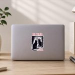 Be Kind Of Feral Black Cat Mirror Goth Aesthetic Sticker