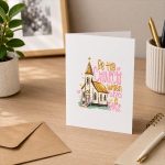 Be The Church When Service Is Over Christian Faith Sunday Greeting Card