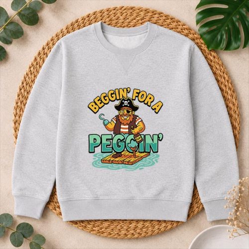 Beggin For A Peggin Pirate Inappropriate PNG SVG