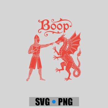Boop Medieval Knight Dragon Ren Faire PNG SVG
