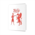 Boop Medieval Knight Dragon Ren Faire Greeting Card