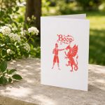 Boop Medieval Knight Dragon Ren Faire Greeting Card