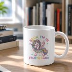 Bruh Im In 4th Grade Dab Unicorn Girls Back To School Mug