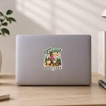 Camp Hair Dont Care Messy Hair Big Foot Camping Sticker