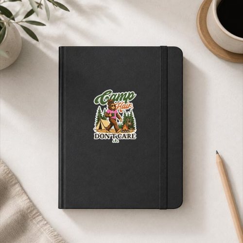 Camp Hair Dont Care Messy Hair Big Foot Camping Sticker 4 Camp Hair Dont Care Messy Hair Big Foot Camping Sticker