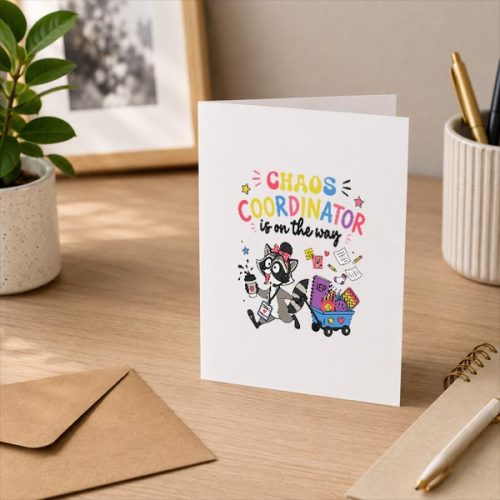 Chaos Coordinator Is On The Way Sped Teacher Raccoon Greeting Card 3 Chaos Coordinator Is On The Way Sped Teacher Raccoon Greeting Card
