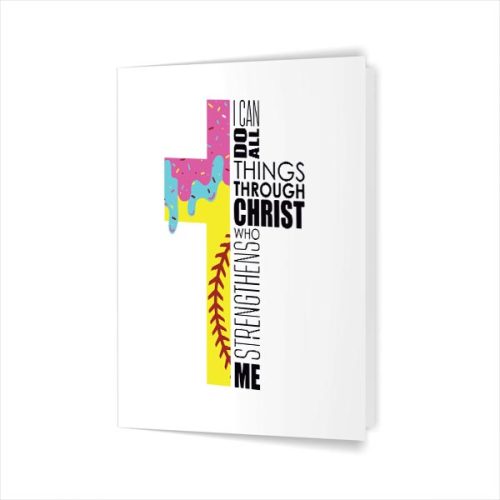 Christian Softball Drip For Girls Ice Cream Drip Stuff Greeting Card 1 Christian Softball Drip For Girls Ice Cream Drip Stuff Greeting Card