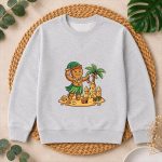 Christmas In July Gingerbread Man Tropical Beach PNG SVG