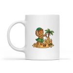 Christmas In July Gingerbread Man Tropical Beach Mug