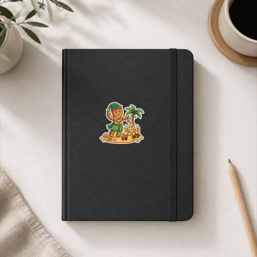 Christmas In July Gingerbread Man Tropical Beach Sticker 4 Christmas In July Gingerbread Man Tropical Beach Sticker
