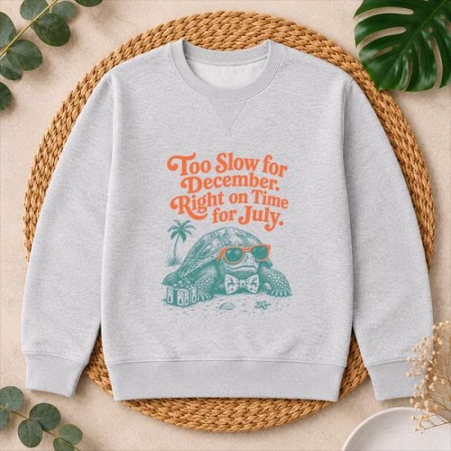 Christmas In July Turtle Too Slow PNG SVG 2 Christmas In July Turtle Too Slow PNG SVG