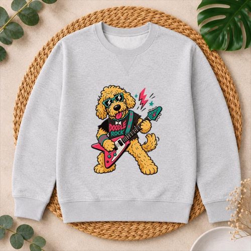 Cool Golden Doodle Guitarist Rockstar Dog Musician Comfort Colors PNG SVG 2 Cool Golden Doodle Guitarist Rockstar Dog Musician Comfort Colors PNG SVG