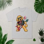 Cool Golden Doodle Guitarist Rockstar Dog Musician Comfort Colors PNG SVG