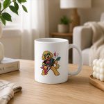 Cool Golden Doodle Guitarist Rockstar Dog Musician Comfort Colors Mug