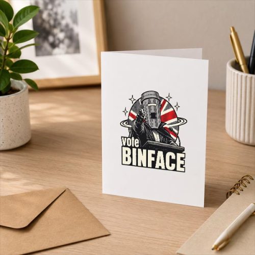 Count Binface Vote Binface Anti Farage Greeting Card 3 Count Binface Vote Binface Anti Farage Greeting Card